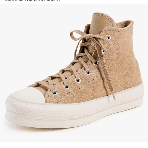 Converse Women's Tan High-Top Sneakers - Picture 9 of 12